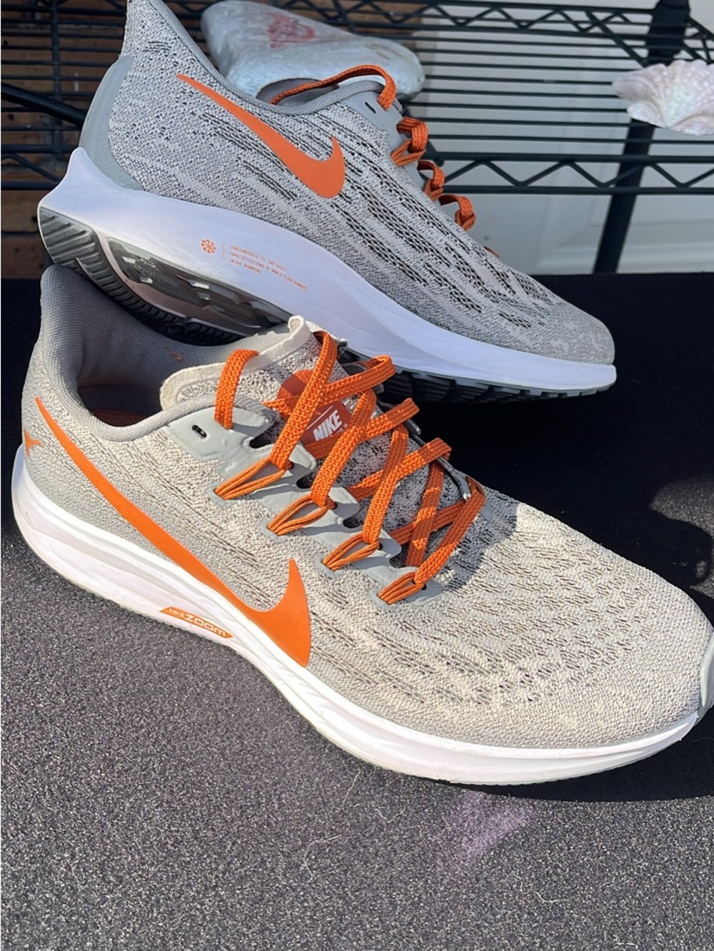 Nike Zoom Pegasus 36 Women’s Texas Longhorns Grey Athletic Shoes size 10